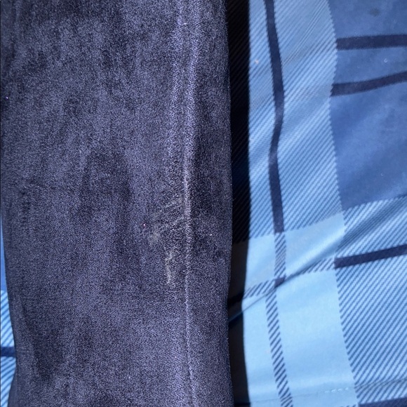 New The Drop size 8.5 Elegant Dark Blue Microsuede Leather Women's Boots 2”heel - Picture 8 of 11